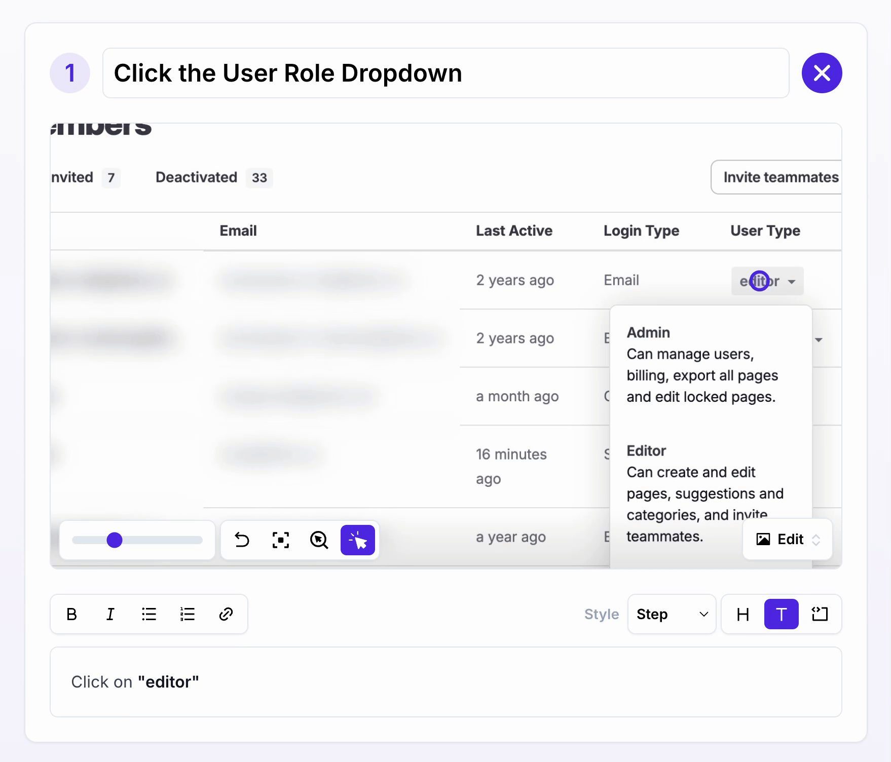 guidemaker share modal