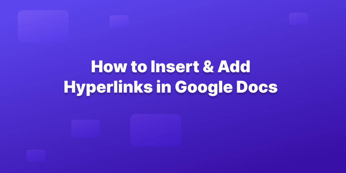 how to insert hyperlinks